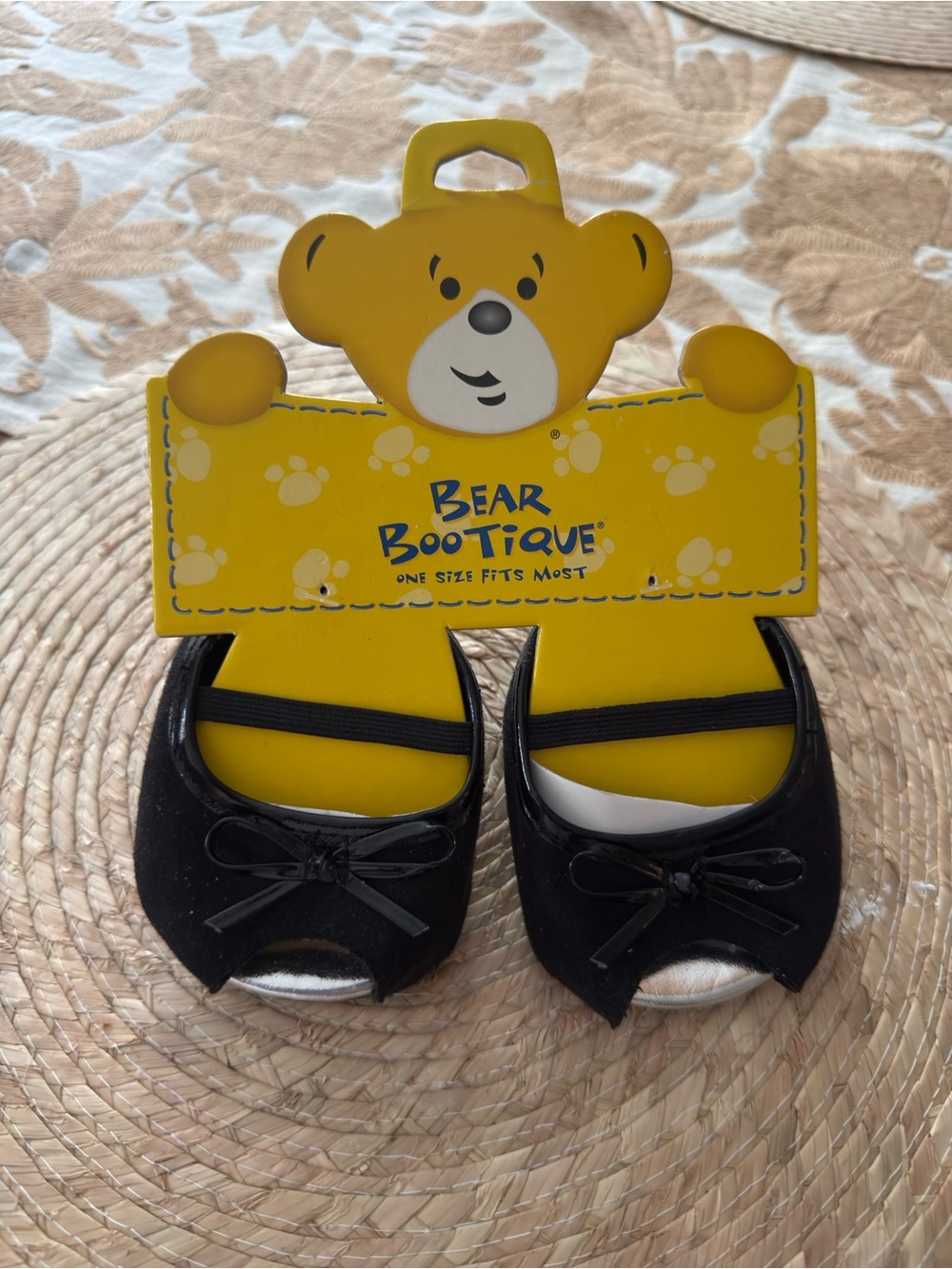 NWT Build - A - Bear Black Black Heels Bow